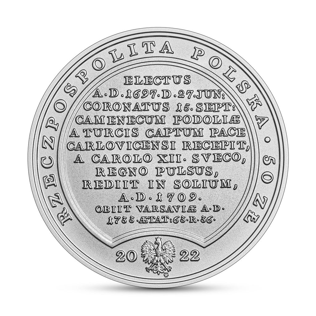 50 zł Skarby Stanisława Augusta – August II Mocny 2022