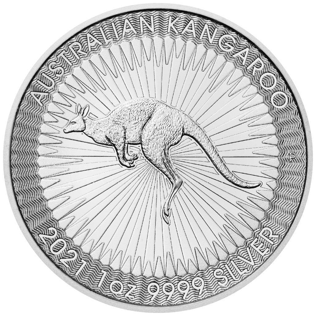 25x 1 oz Ag - 1$ Australia Kangur - 2021 - tuba