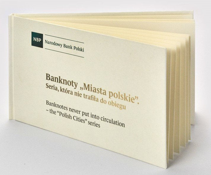 ALBUM 1990 Banknoty Miasta Polskie - 9 szt.