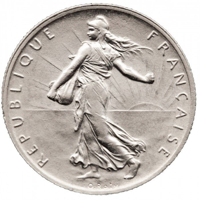 2 franki - Francja - mix roczników - Siewczyni
