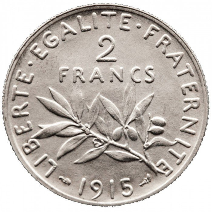 2 franki - Francja - mix roczników - Siewczyni